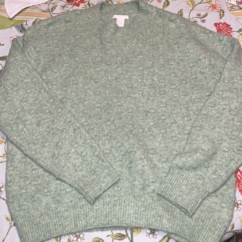H&M Cozy Green Sweater
